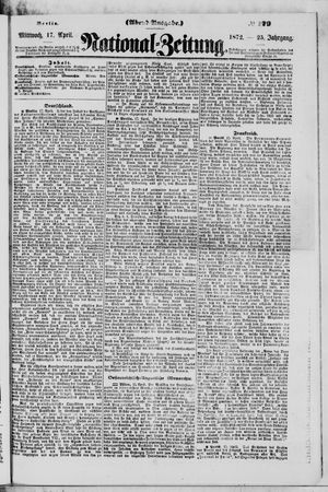 Nationalzeitung vom 17.04.1872
