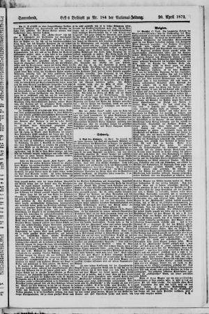 Nationalzeitung vom 20.04.1872