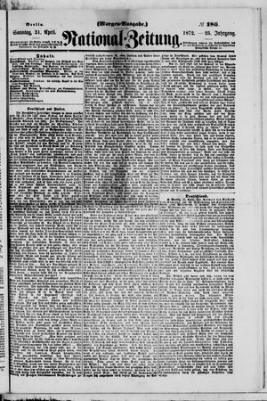 Nationalzeitung vom 21.04.1872