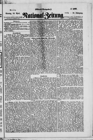 Nationalzeitung on Apr 22, 1872