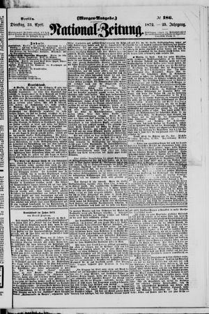 Nationalzeitung vom 23.04.1872