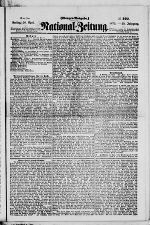 Nationalzeitung on Apr 26, 1872