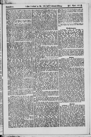 Nationalzeitung on Apr 27, 1872