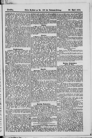 Nationalzeitung vom 30.04.1872