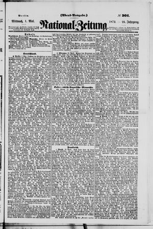 Nationalzeitung vom 01.05.1872