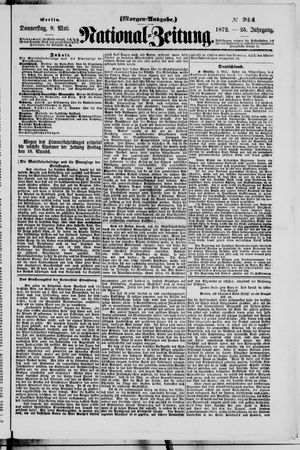 Nationalzeitung vom 09.05.1872