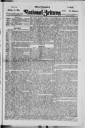 Nationalzeitung on May 10, 1872