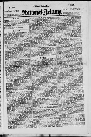 Nationalzeitung vom 16.05.1872
