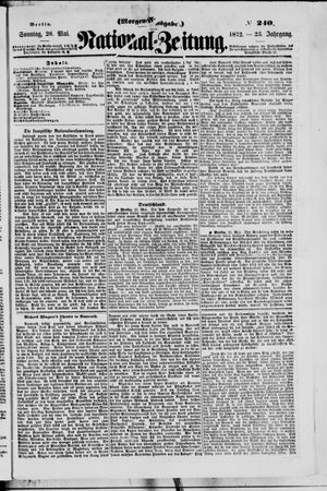 Nationalzeitung vom 26.05.1872