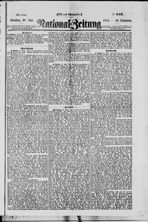 Nationalzeitung vom 28.05.1872