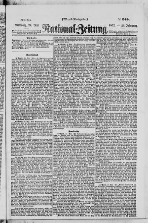 Nationalzeitung vom 29.05.1872