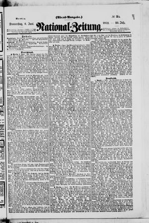 Nationalzeitung vom 06.06.1872