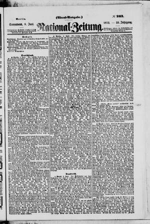 Nationalzeitung vom 08.06.1872