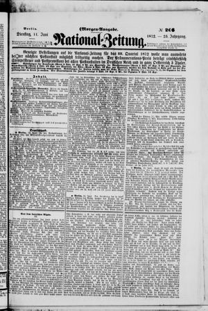Nationalzeitung vom 11.06.1872