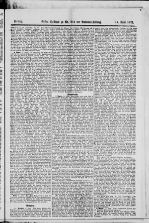 Nationalzeitung vom 14.06.1872