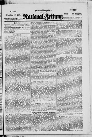 Nationalzeitung on Jun 18, 1872