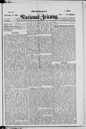 Nationalzeitung on Jun 19, 1872