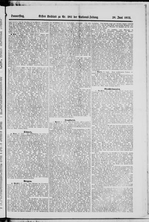 National-Zeitung vom 20.06.1872