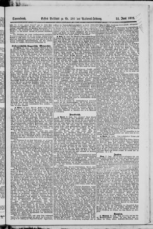 Nationalzeitung vom 22.06.1872