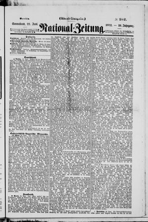 Nationalzeitung vom 22.06.1872