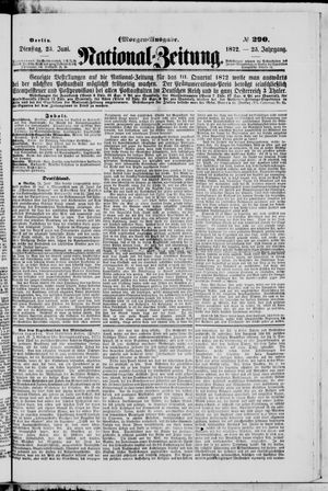 Nationalzeitung vom 25.06.1872