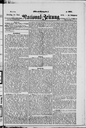 Nationalzeitung vom 25.06.1872