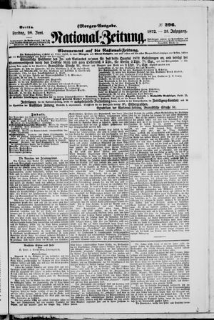 National-Zeitung vom 28.06.1872