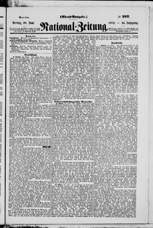 National-Zeitung vom 28.06.1872
