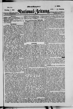 National-Zeitung vom 01.07.1872