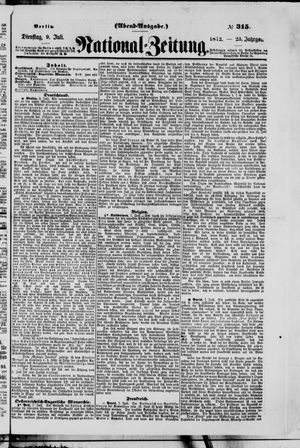 Nationalzeitung vom 09.07.1872