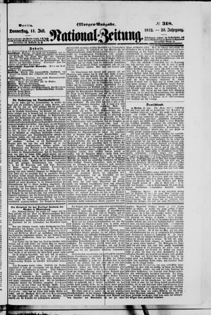 Nationalzeitung vom 11.07.1872