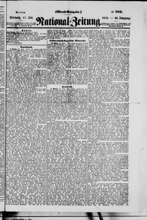 Nationalzeitung vom 17.07.1872