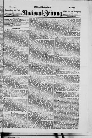 National-Zeitung vom 18.07.1872