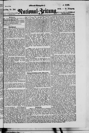 Nationalzeitung on Jul 25, 1872