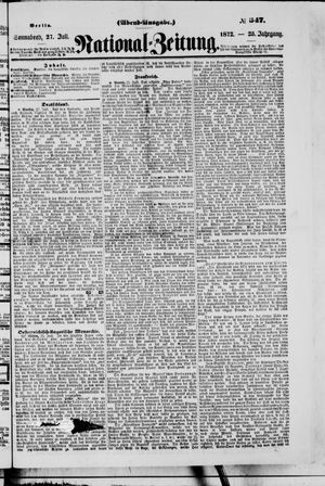 National-Zeitung vom 27.07.1872