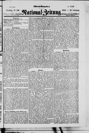 Nationalzeitung vom 30.07.1872