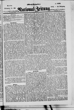 Nationalzeitung vom 31.07.1872