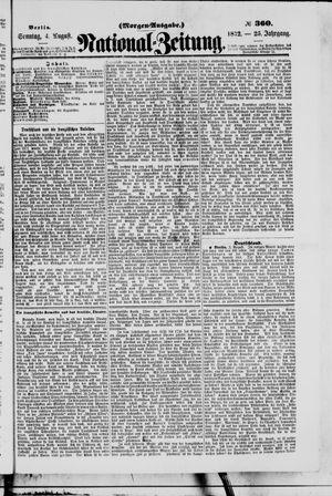 Nationalzeitung on Aug 4, 1872