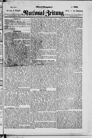 Nationalzeitung vom 09.08.1872
