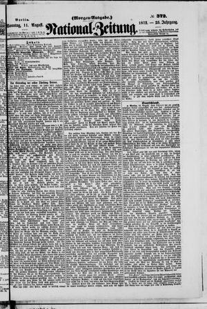 Nationalzeitung vom 11.08.1872
