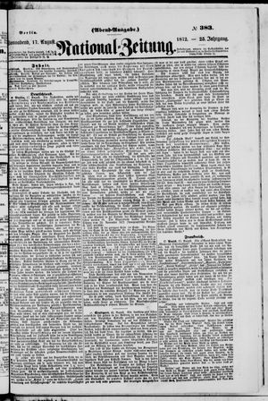 Nationalzeitung vom 17.08.1872