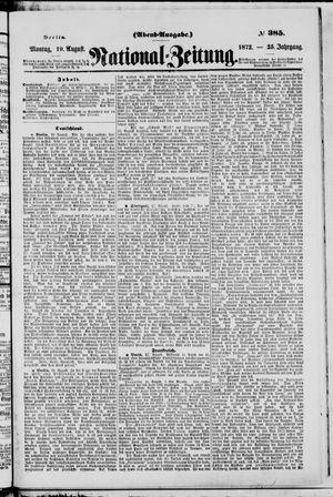Nationalzeitung on Aug 19, 1872