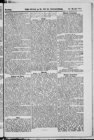 Nationalzeitung vom 25.08.1872