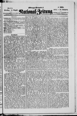 Nationalzeitung vom 27.08.1872