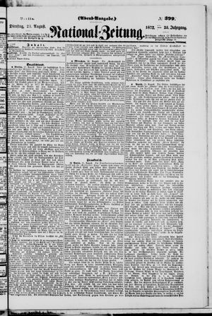 Nationalzeitung on Aug 27, 1872