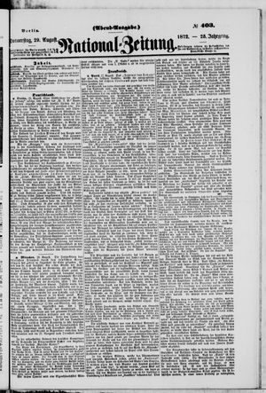 Nationalzeitung on Aug 29, 1872