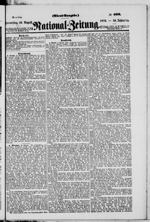 National-Zeitung vom 29.08.1872