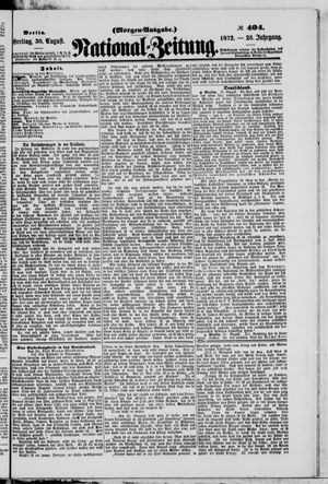 Nationalzeitung vom 30.08.1872
