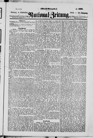 Nationalzeitung vom 02.09.1872