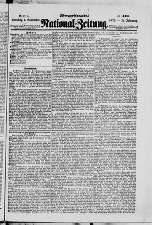 Nationalzeitung on Sep 3, 1872